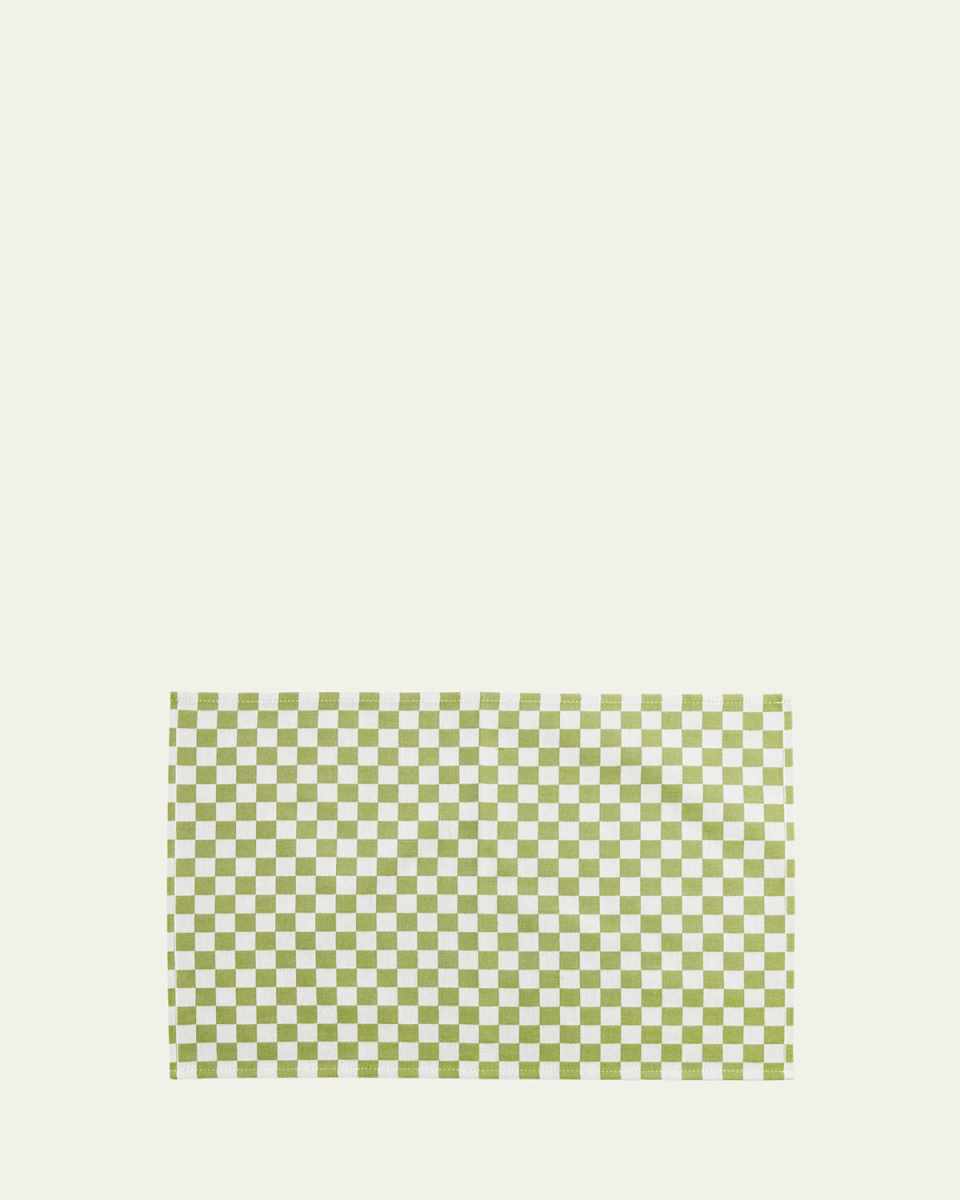 Green Check Placemats, Set of 4